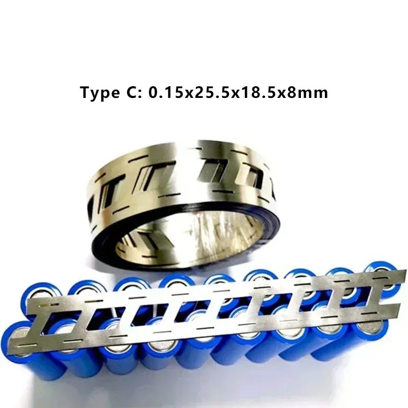 Nickel Plated Belt 2P Lithium Battery Nickel Strip Li-ion Batteries Nickel Strip Used for 18650/21700 Battery Packs5M 0.15x27mm