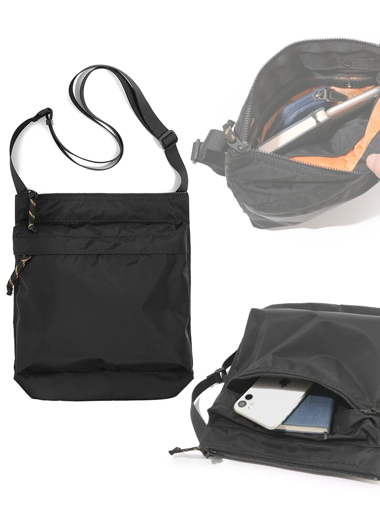 

Force Series Lightweight Vertical Men's Crossbody Bag for Commuting Casual Nylon Material Zipper Closure oulder Strap