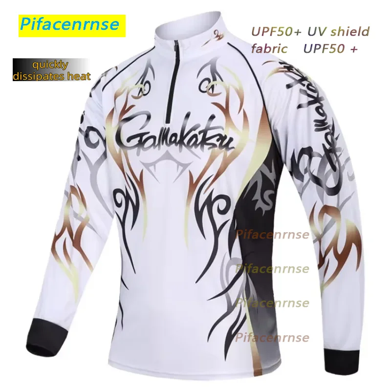New 2026 Brand Fishing Shirts Outdoor Sport Quick Dry Mens Fishing Clothes Plus Size Anti Uv Cycling Fishing Clothing