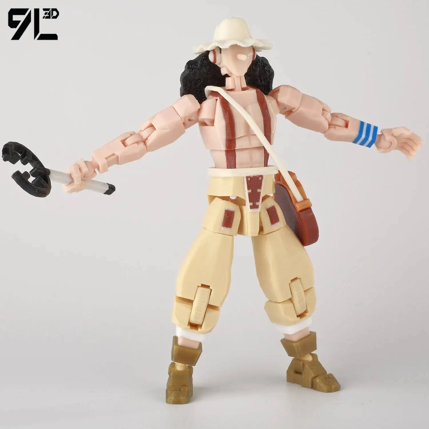 9L3D Dummy13 Lucky13 Titan13 OnePiece Usopp Jest Snajperem Piratów z Kapelusza Słomowego Odważny Wojownik Morza Figurka Anime Ozdoba Samochodowa Zabawka