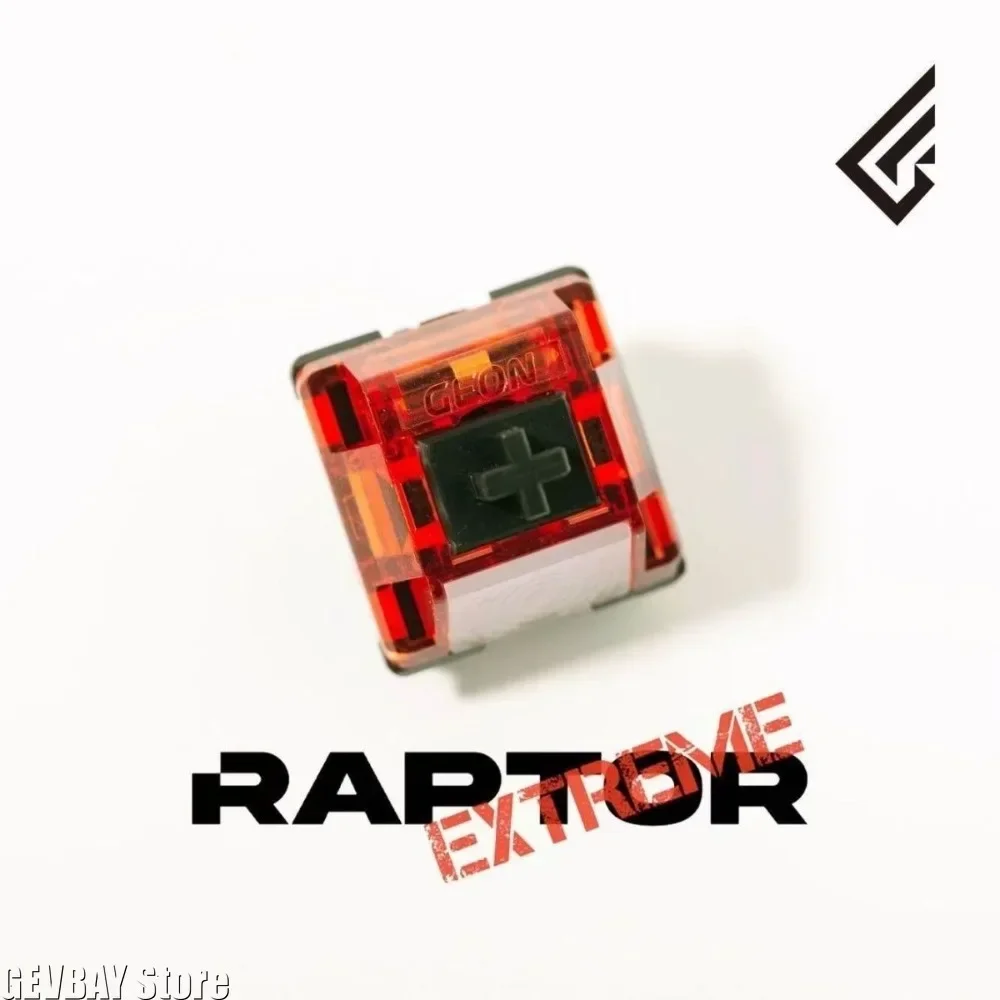 Geonworks Raptor MX Extreme Gaming Switch - Quick Trigger Axis 45g Linear Mechanical Switch for Keyboard Accessory Gift
