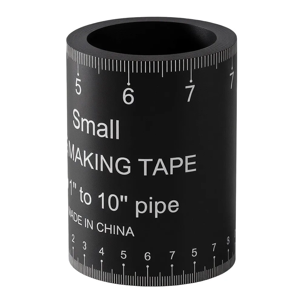 Pipe Measuring Wrap Around Tape 1 To 6 Inch Diameter Fitter Tool With Inch And Mm Scale For Piping Layout