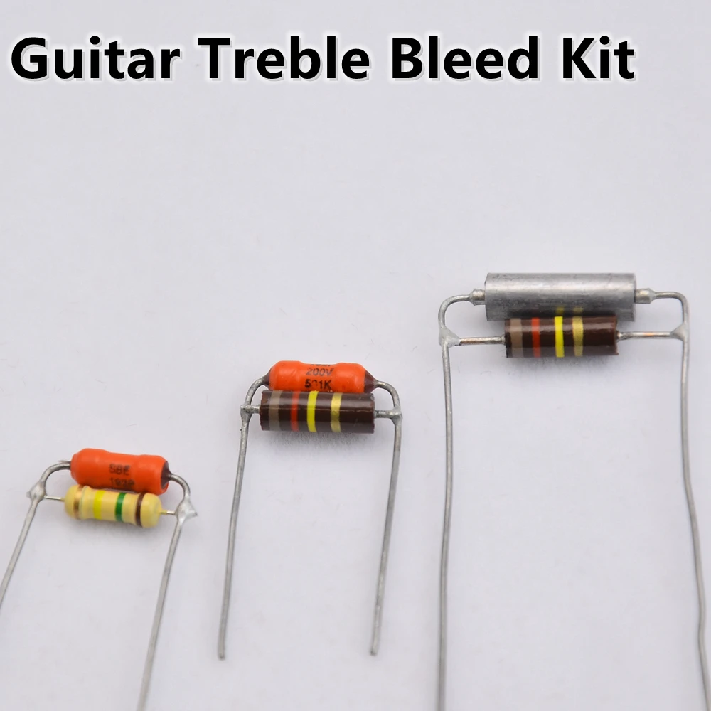 1/10/100 Pcs Electric Guitar Treble Bleed Kit Volume Potentiometer High Frequency Compensation Filter Volume Pot Capacitor