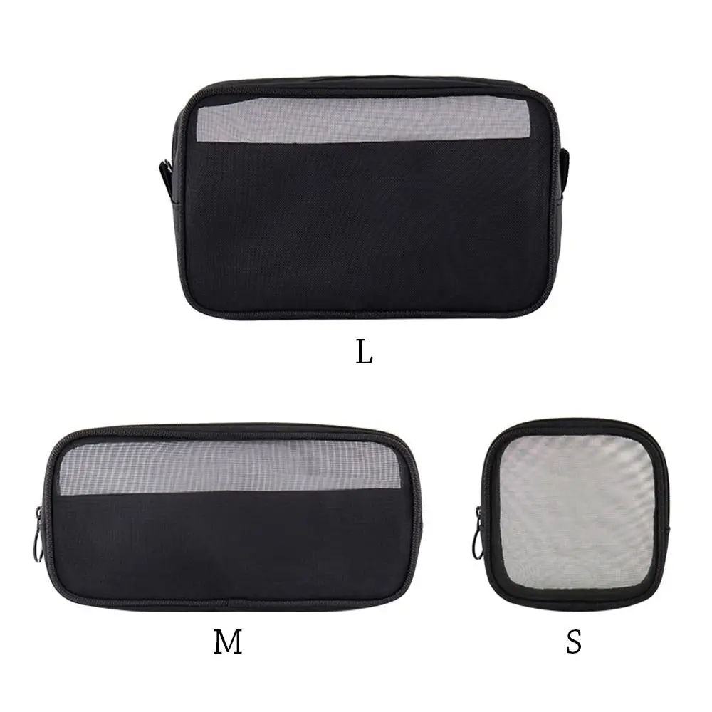 Travel Large Capacity Makeup Bag Portable Multifunctional Cosmetic Pouch Mesh Toiletry Bag