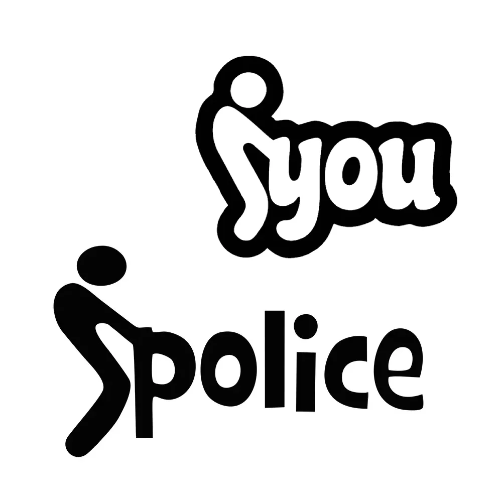 

Funny Cartoon Creative Police You JDM Car Sticker for Bicycle Motorcycle Accessories RV Off-road Vehicle Helmet Trunk Window