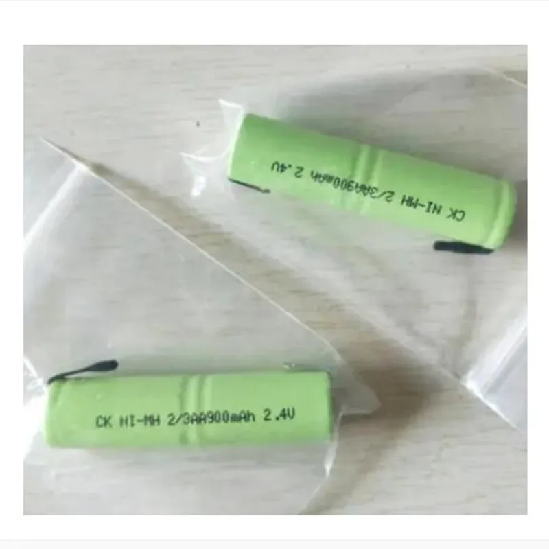 

2Pcs/Lot 2.4V 2/3AA 900MAh Ni-mh Rechargeable Battery Pack