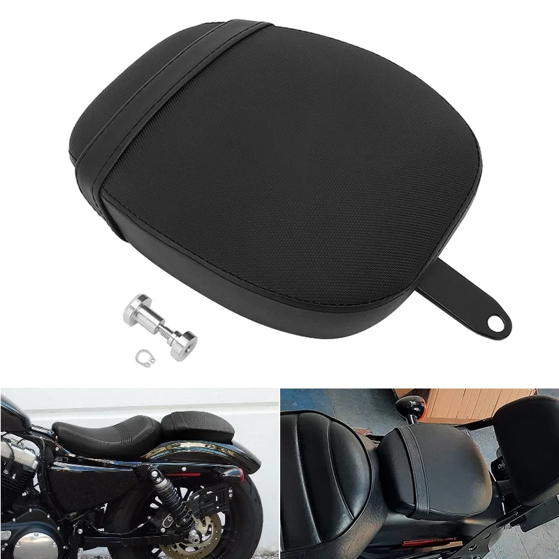 PU Leather Rear Passenger Pillion Seat Pad for Harley Sportster XL1200X 48 2010-2015 XL1200V 72 2010-2015 Motorcycle Accessories