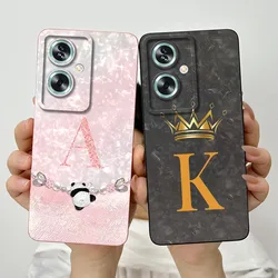 For OPPO A79 5G Case OPPO CPH2553 Phone Case Fashion Crown Letters Full Package Matte Anti Drop Soft Protective Back Cover Funda