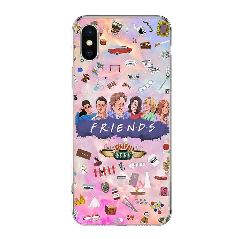 Central Perk Friends Phone Case For iPhone 16 15 14 Plus 12 13 Mini 11 Pro Max X Xs  8 7 SE + Soft Fundas Coque Shell Cover 15 +