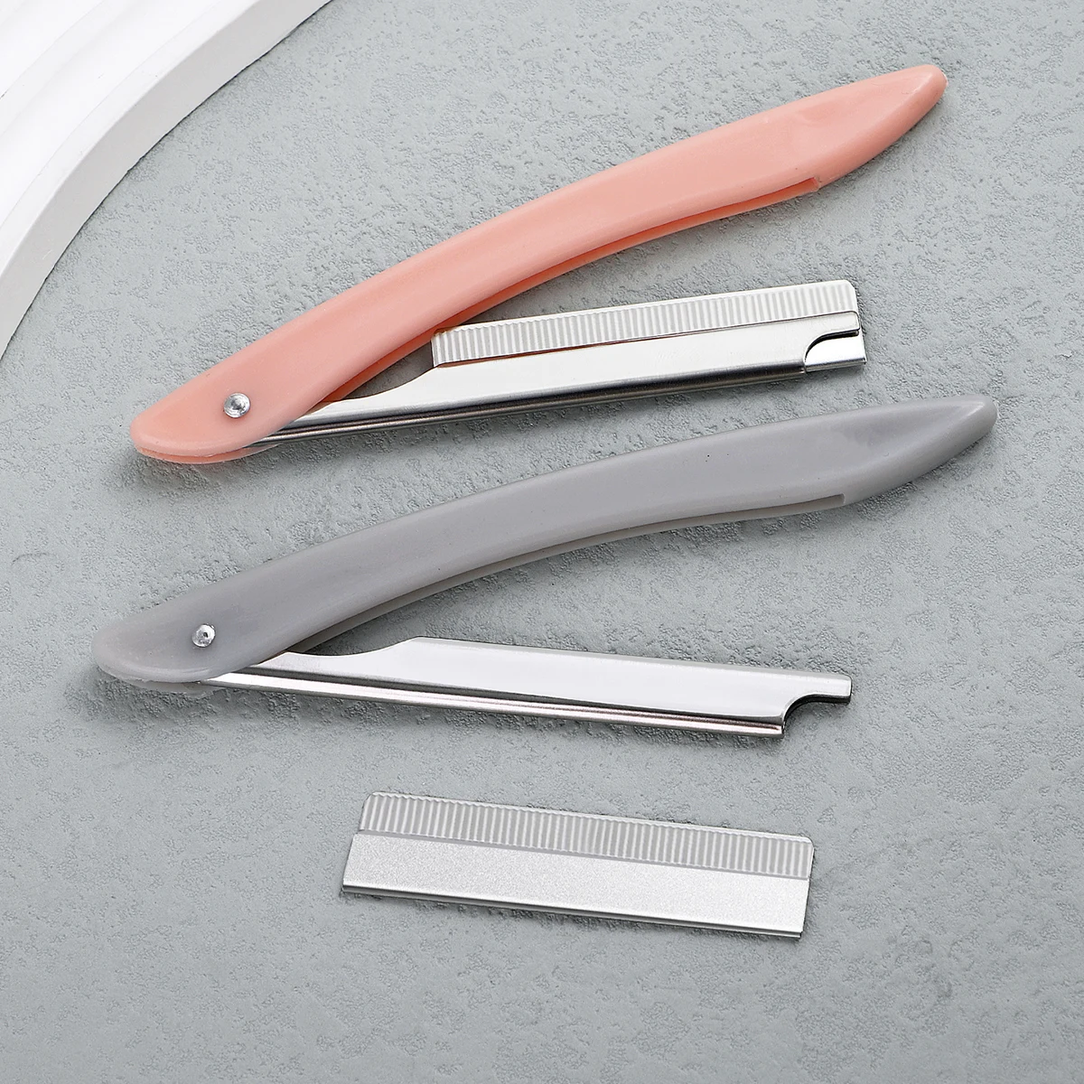 2er-Pack Rasiermesser Augenbrauen-Trimmer, Edelstahl-Haartrimmer, Professioneller Gesichts-Augenbrauenrasierer, nur für Männer und Frauen. – Detail 7