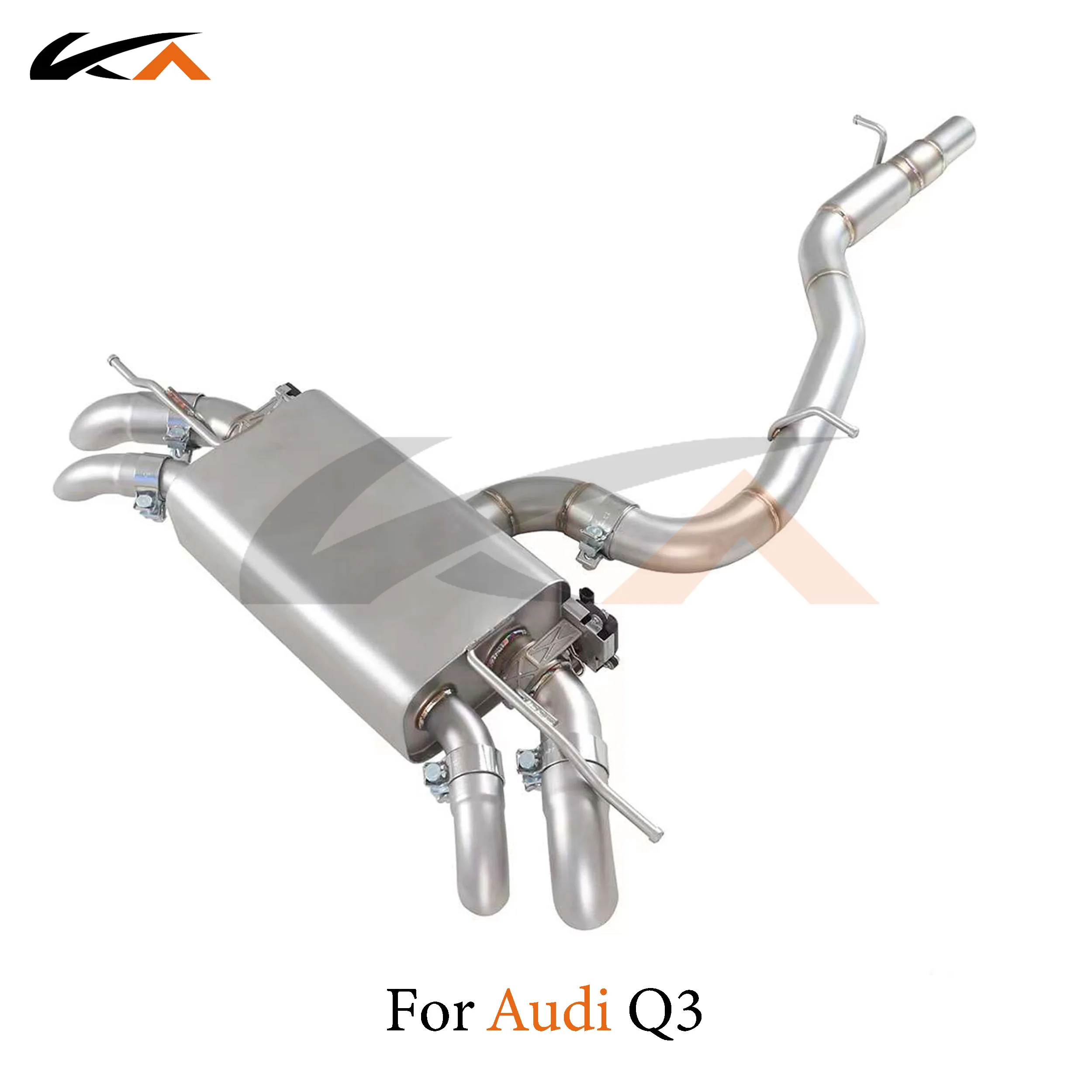 KA Tuning exhaust system steel catback for 2022 Audi Q3 2.0T performance auto parts muffler valve car accessories