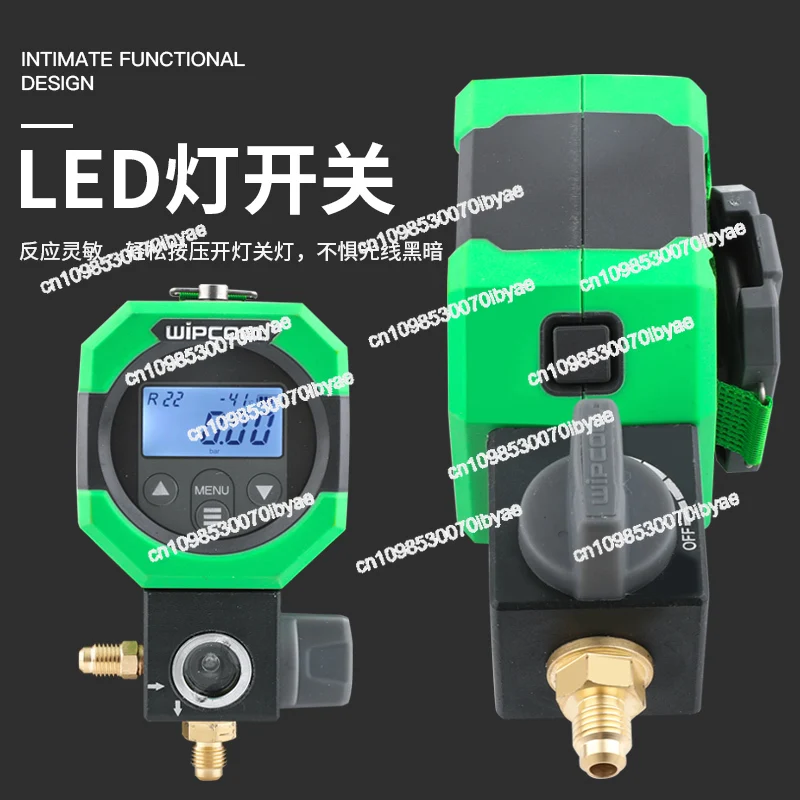 MDG-1 شاشة ديجيتال المبردات الفلور ملء مقياس بذور الثلج تكييف الهواء قياس صمام الفلور ملء أداة #3