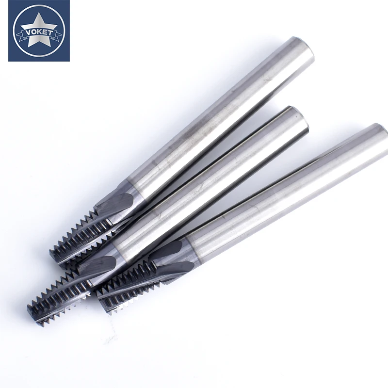 CNC 55Degree Tungsten Steel All Thread BSPT (RC) Inch Taper Sealing Pipe Thread Milling Cutter 1/16 1/8 1/4 3/8 1/2 mill cutters