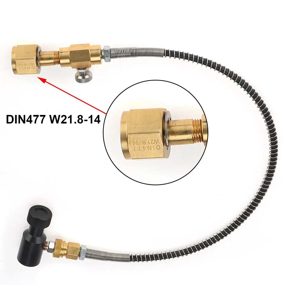 NEW Soda Club Stream Soda Club to External Co2 Tank Adapter and Hose Kit W21.8-14 Or CGA320 W/Quick Disconnect Connector