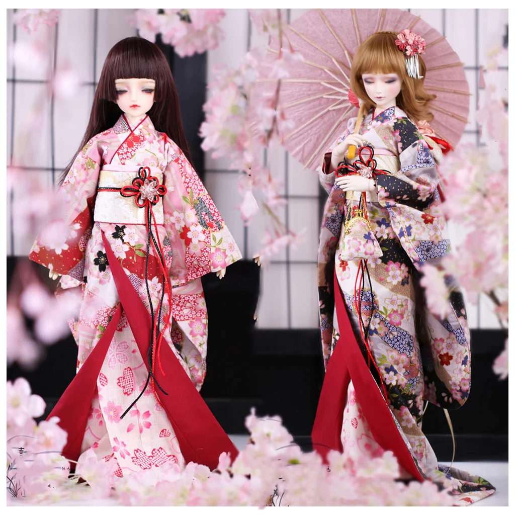 1/6 1/4 1/3 Ancient Costume BJD Clothes Furisode Kimono Outfit For YOSD MSD SD13 Big Girl SSDF ID75 Uncle Doll Accessories C2201