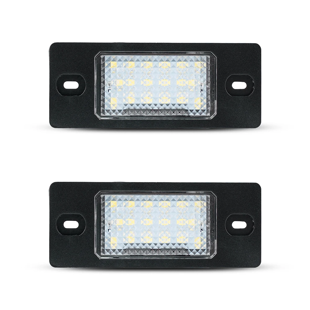 2PCS White LED License Plate Light for Porshce Cayenne 1 2002-2010 VW GOLF5 Variant Passat 3bg Variant Tiguan Touareg Bora Varia