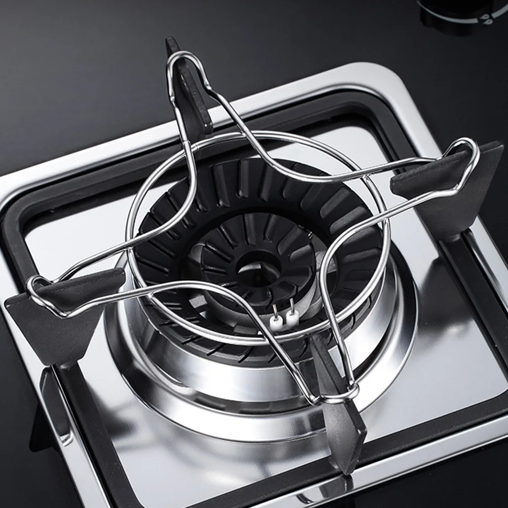 

2pcs Non-Stick Gas Stove Racks Heat Resistant Support Frames Anti-Slip Auxiliary Burner Holders Durable Kitchen for Oven