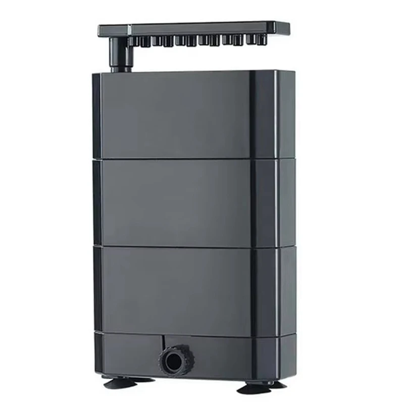 

ABYN-Turtle Tank Filter Aquarium Turtle Tank Filter Pump 180GPH Silent Biofiltration Aquarium Filter For Reptile US PLUG