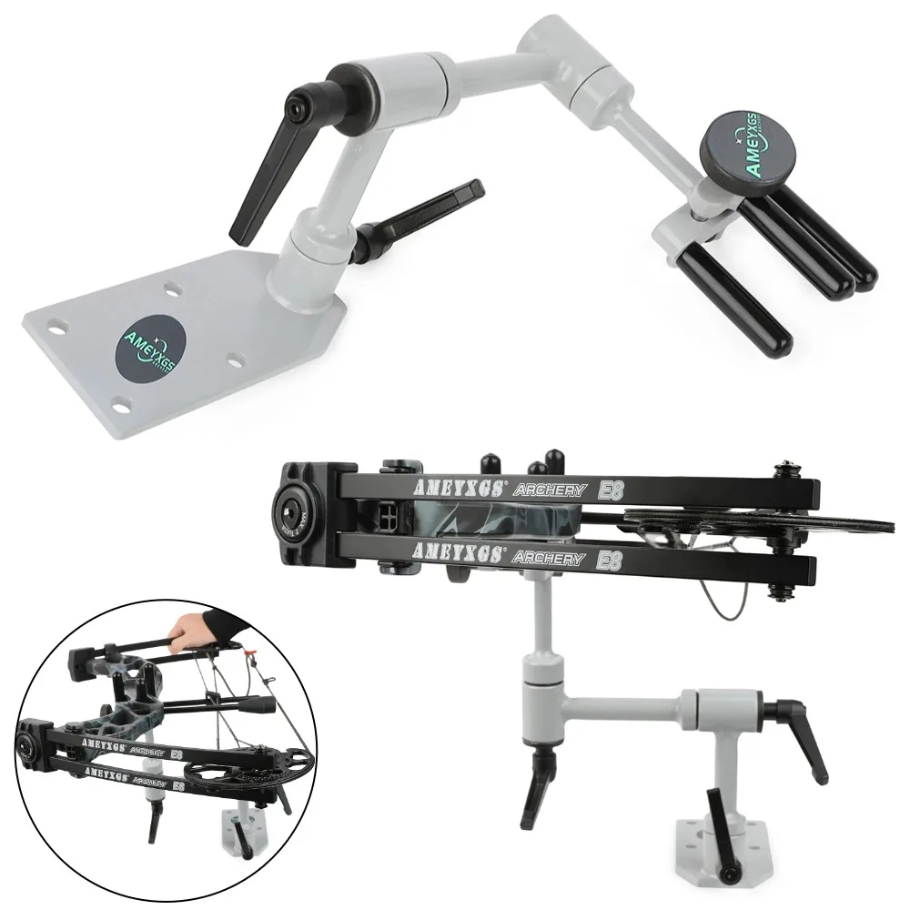 

Archery Bow Adjustment Stand Metal Multiple Angles Compound Bow Recurve Bow Vise Tool Outdoor Shooting Hunting Accessories
