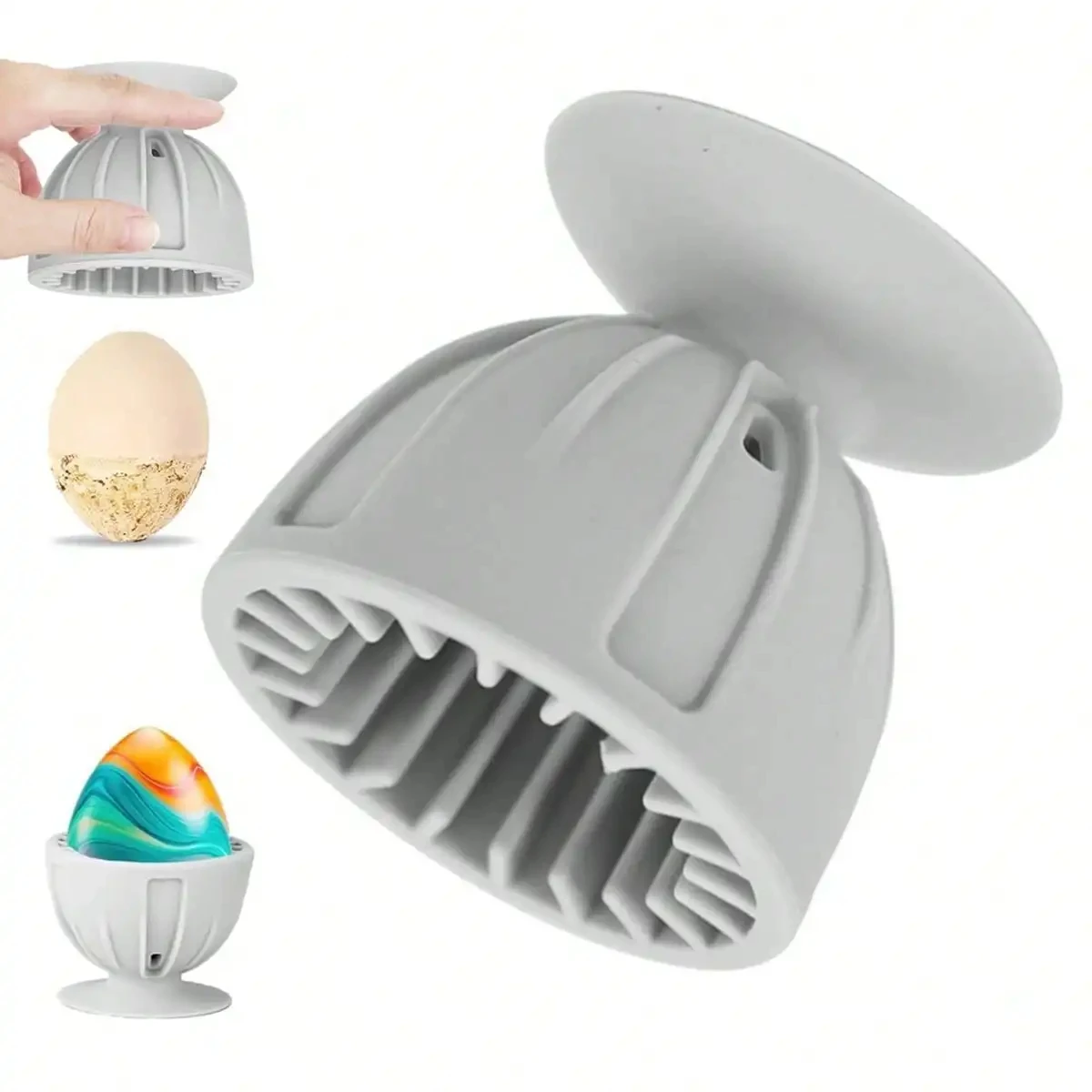 Leeseph Egg Cleaner Brush for Fresh Eggs, Silicone Egg Washer Machine Tool, Reusable and Easy to Clean Egg Washing Brush for Egg