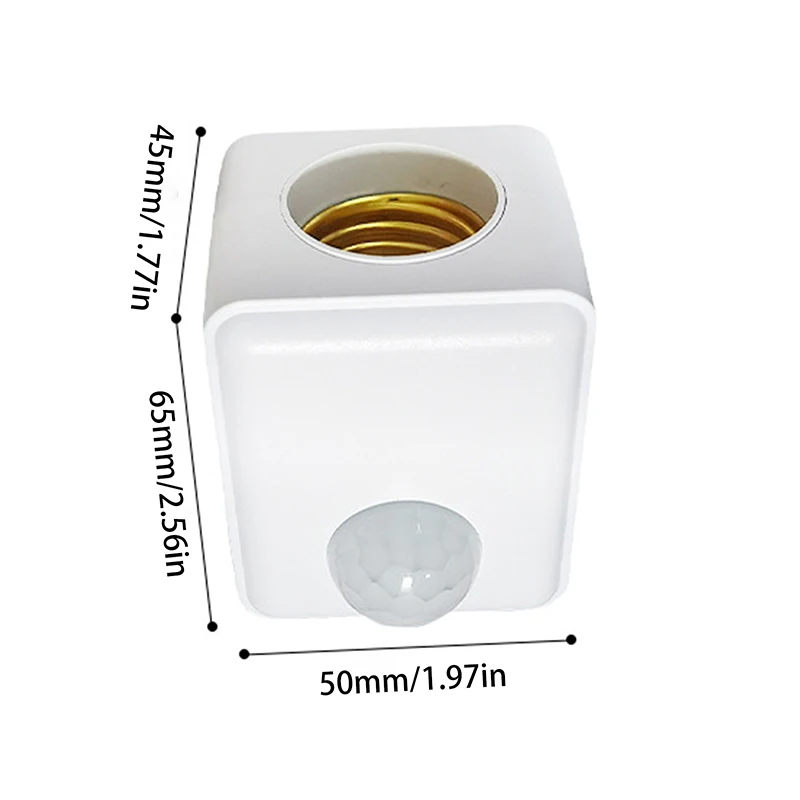 Imagem -06 - Base de Lâmpada Led Humano Sensor Infravermelho Inteligente Time-delay Switch Holder Plug tipo de Parede Parafuso Adaptador E27