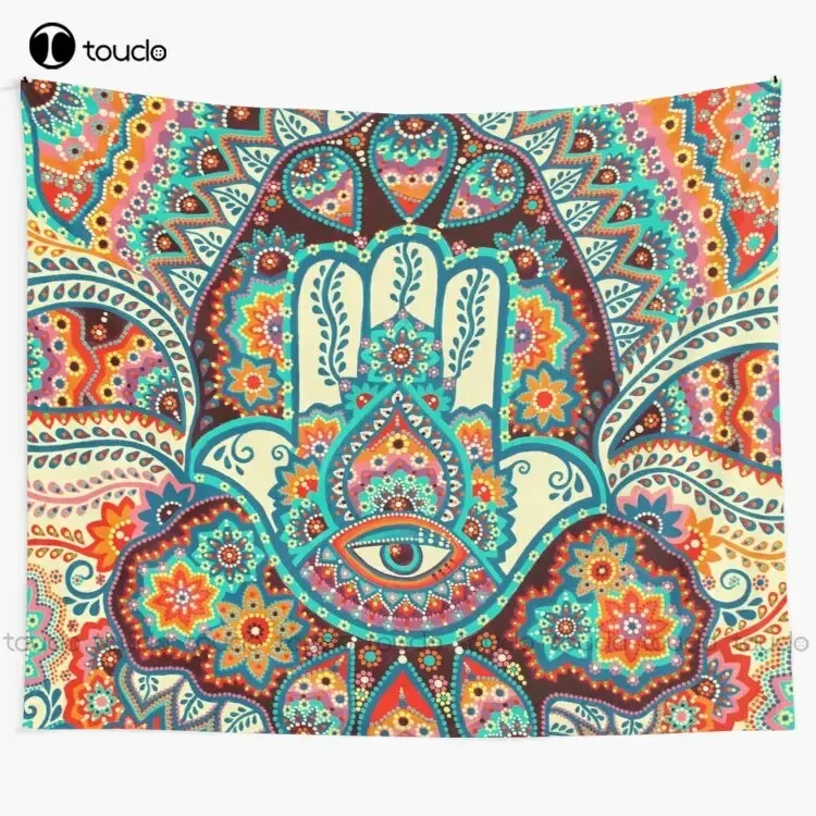 Hamsa Hand Tapestry Rap Tapestry Tapestry Wall Hanging For Living Room Bedroom Dorm Room Home Decor Art Home Decoration