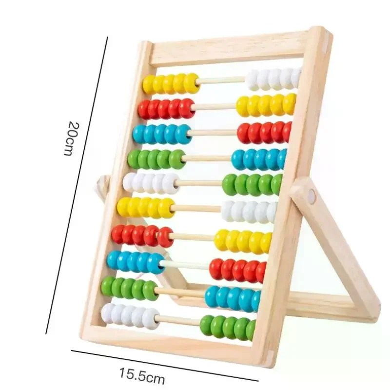 1Pcs Montessori Number Arithmetic Abacus Classic Educational Counting Toy 100 Beads Preschool Math Learning Toys Toddler Gift