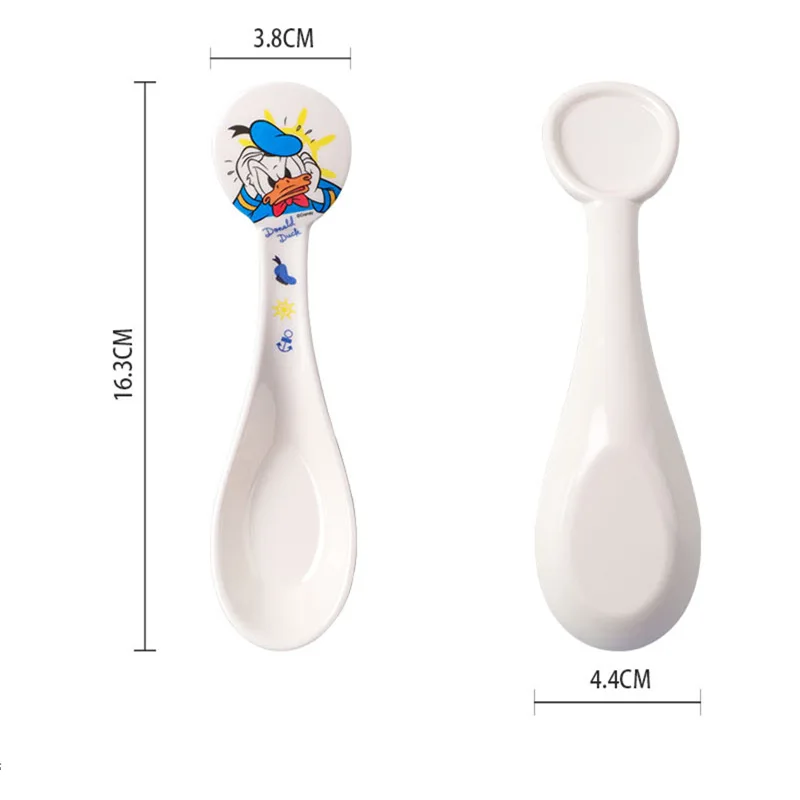 Disney Series Spoon Mickey Minnie Cutlery Children's Rice Spoon Anime Figures Donald Duck Drink Soup Eat Spoon Kids Tableware