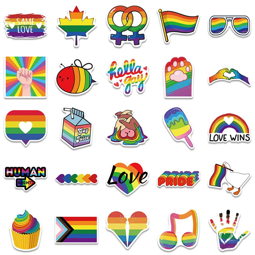 Pegatinas impermeables de grafiti colorido de dibujos animados, 50 piezas, para equipaje, portátil, refrigerador, casco, guitarra, calcomanías de