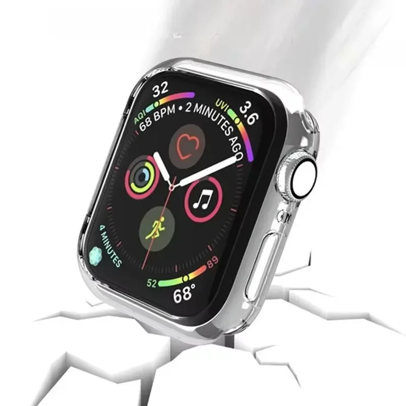 Clear Case For Apple Watch Series10 46mm 42mm 9 8 7 45mm 41mm No Screen Protector Full TPU Bumper Cover iWatch SE 6 5 4 44 40mm image 5