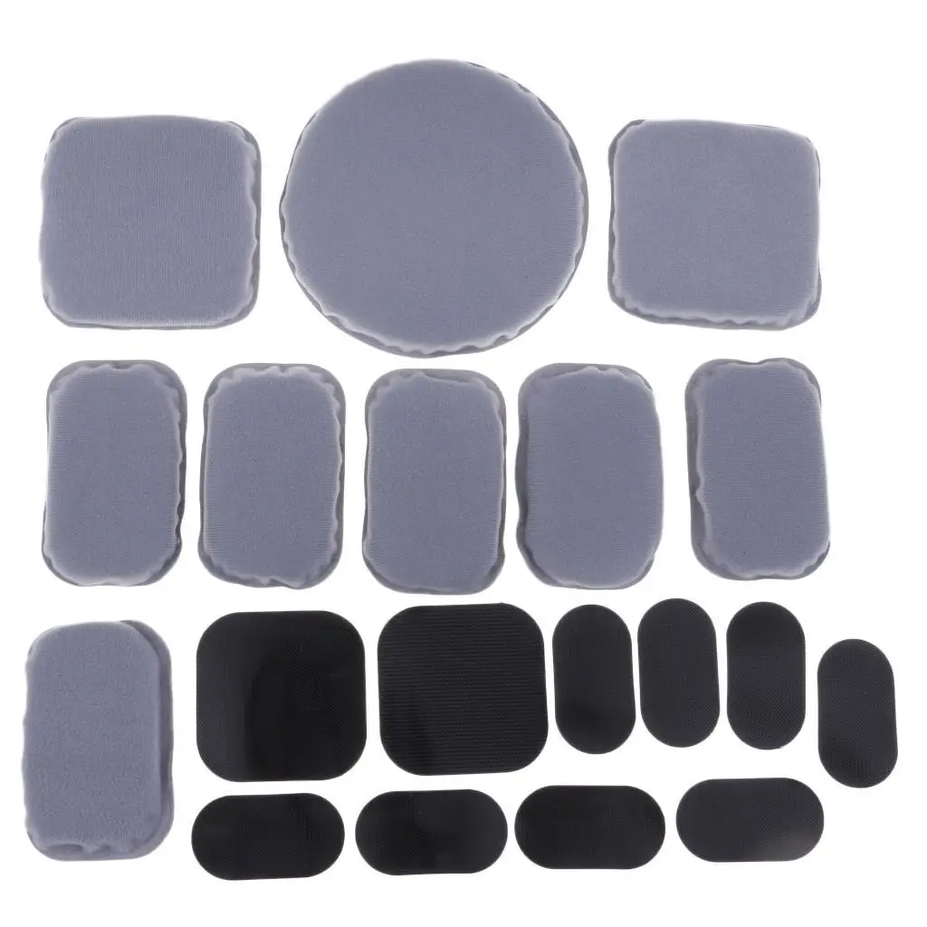 

1 Set 19 Pcs Universal Comfort Replace Foam Pads Padding Accessories for Fast Helmet Mich/ACH/USMC/PASGT Style