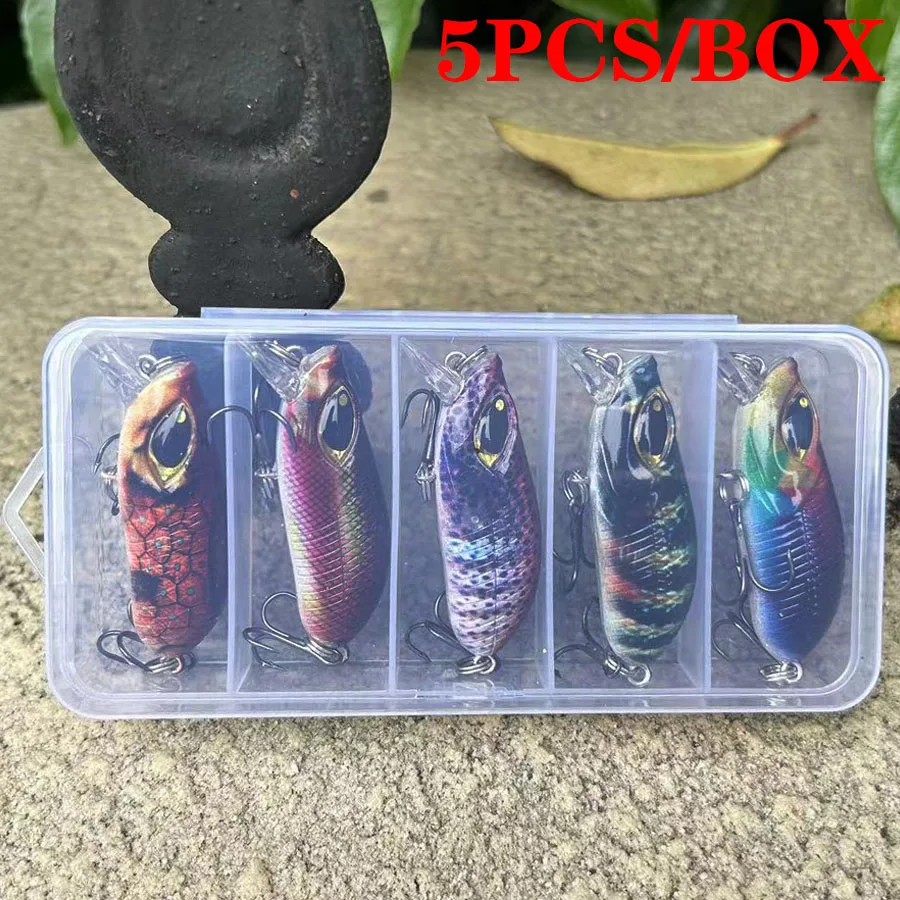 

5 шт./коробка, рыболовные приманки в виде рыбки