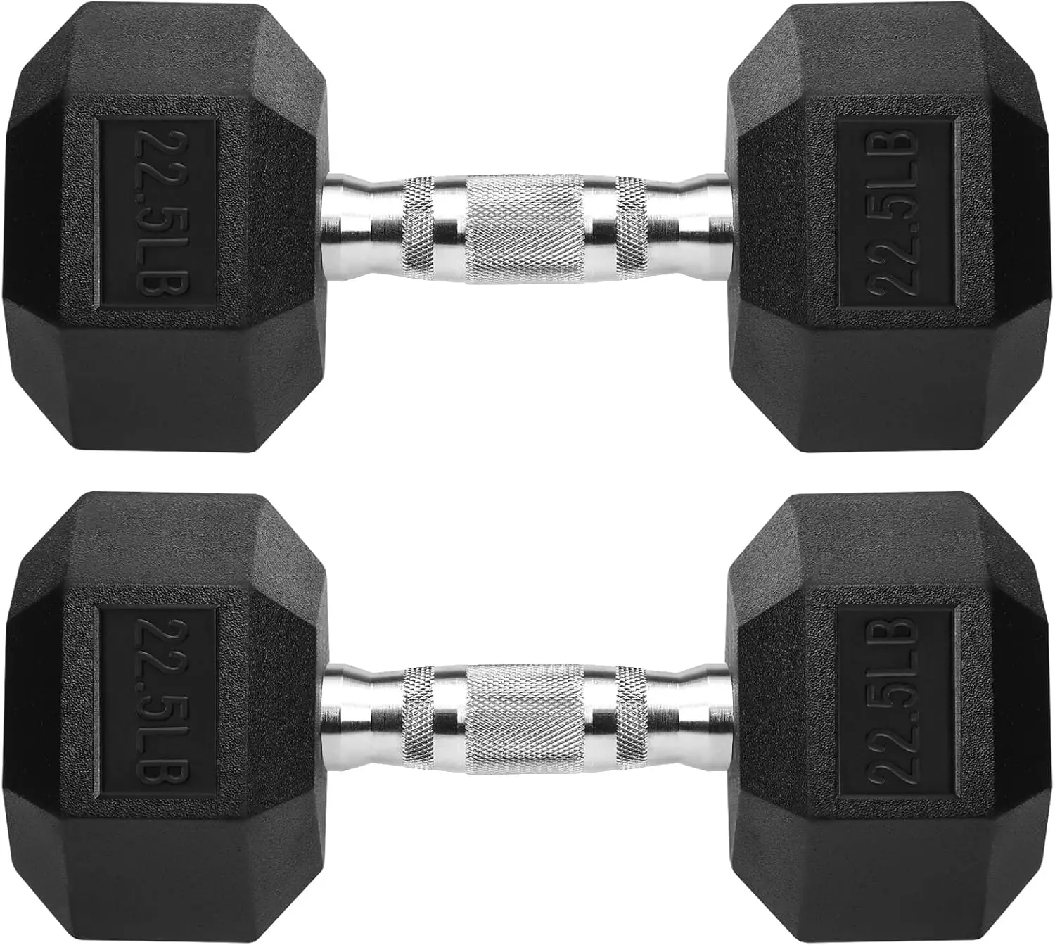 

Dumbbells Rubber Coated Cast IronBlack Dumbbell Free Weights for Exercises