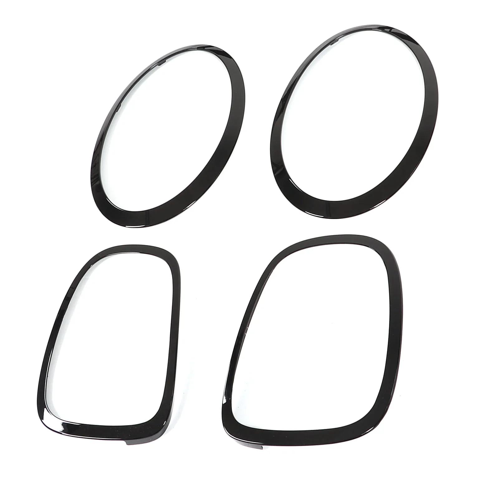 Glossy Black Headlight Taillight Surround Cover Trims for MINI Cooper F55 F56 F57 One Cooper S JCW 2014+ Headlight Cover Trims