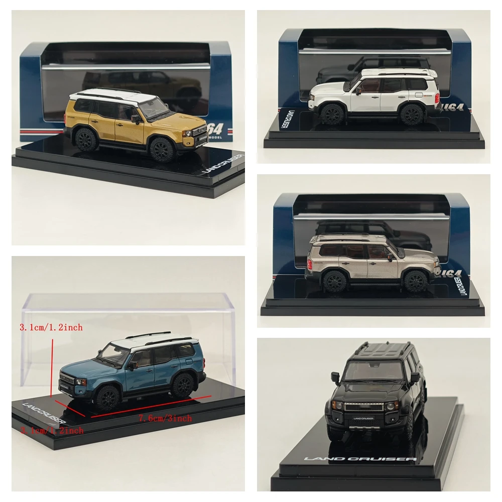 Hobby Japan 1/64 Land Cruiser 250 (LHD) 1st Edition HJ645081 Series Diecast Model Car Miniature Collection Toy Vehicle Models