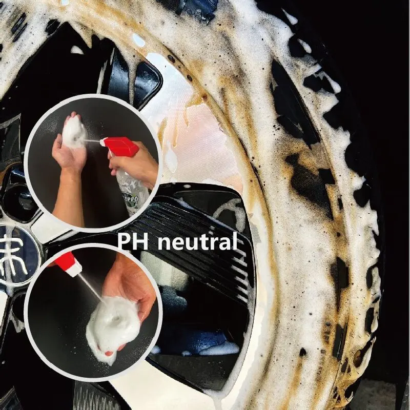 Wheel tire cleaning agent car wash cleaner foam Iron Particles Powder Cleaning Super Rust Dust Remover Spray Auto Rim Cleaner view 3