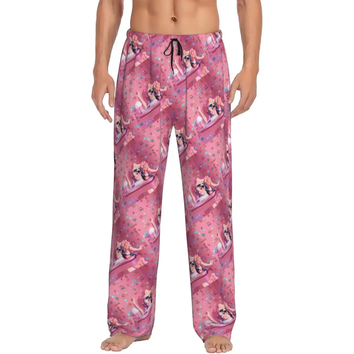 

Мужские пижамные штаны Martinez Melanie с принтом на заказ, одежда для сна, штаны для сна с карманами