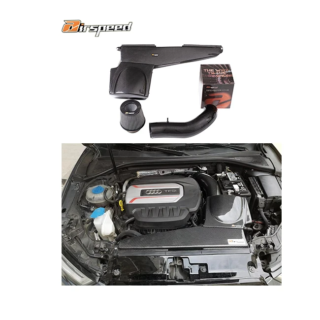 

Airspeed Original Design Style 100% Dry Carbon Fiber Cold Air Intake System For AUDI A3 EA888 GEN3 1.8T 2.0T 2014-UP