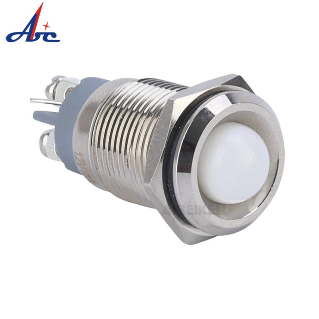 10PCS 16MM หัวไฟ LED 3-6V/12-24V/110V/220V LED อุตสาหกรรมสัญญาณหลอดไฟ 2Pin สกรู