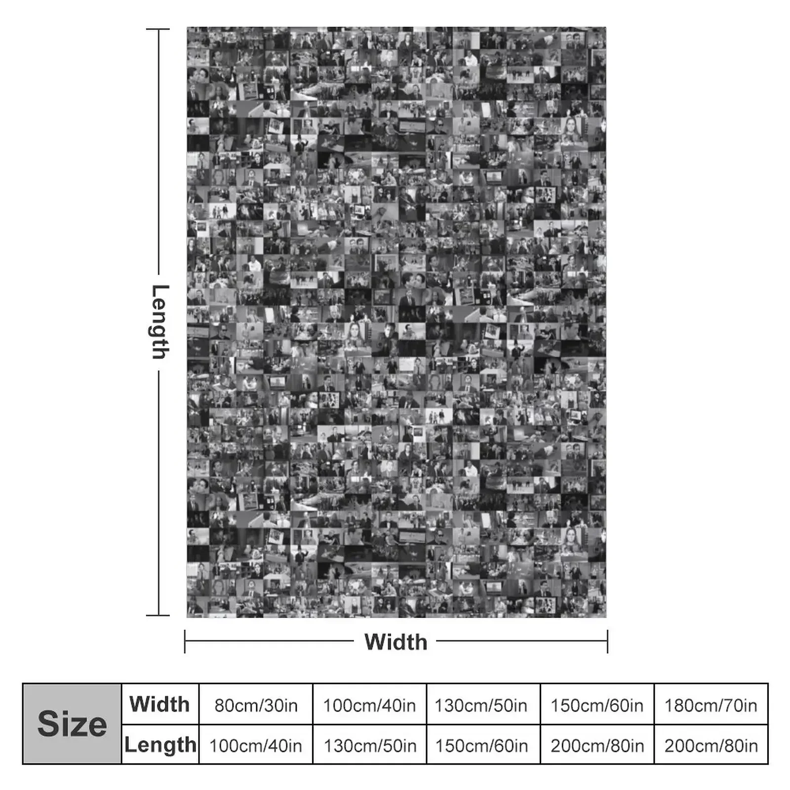 Every Episode of The Office Throw Blanket Quilt Luxury Thicken valentine gift ideas Retros Decorative Sofa Blankets