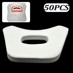 50Pcs Dental Oral Cavity Cotton Cloth Towel Teeth Whitening Face Gauze Dental Face Mask Mouth Mask Dental Cloth Saliva Pad