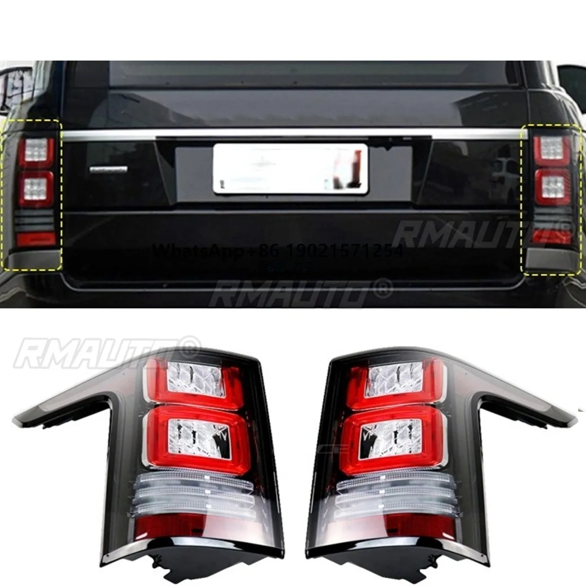 

Car Tail Lights Outer LED Tail Light Assembly Rear Brake Lamp Body Kit For Range Rover Executive 2013-2017 Car Accessories