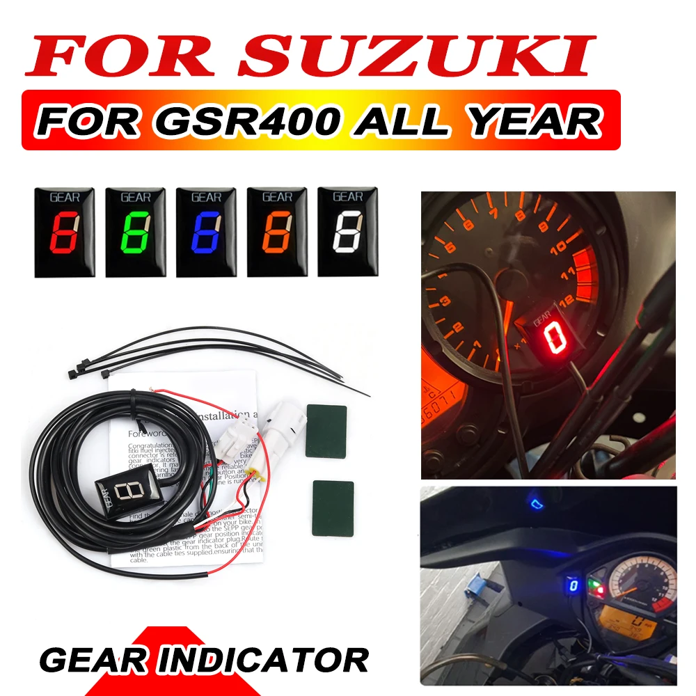 

Gear Indicator For Suzuki GSR400 GSR 400 Motorcycle Accessories 1-6 Speed Gear Display Meter