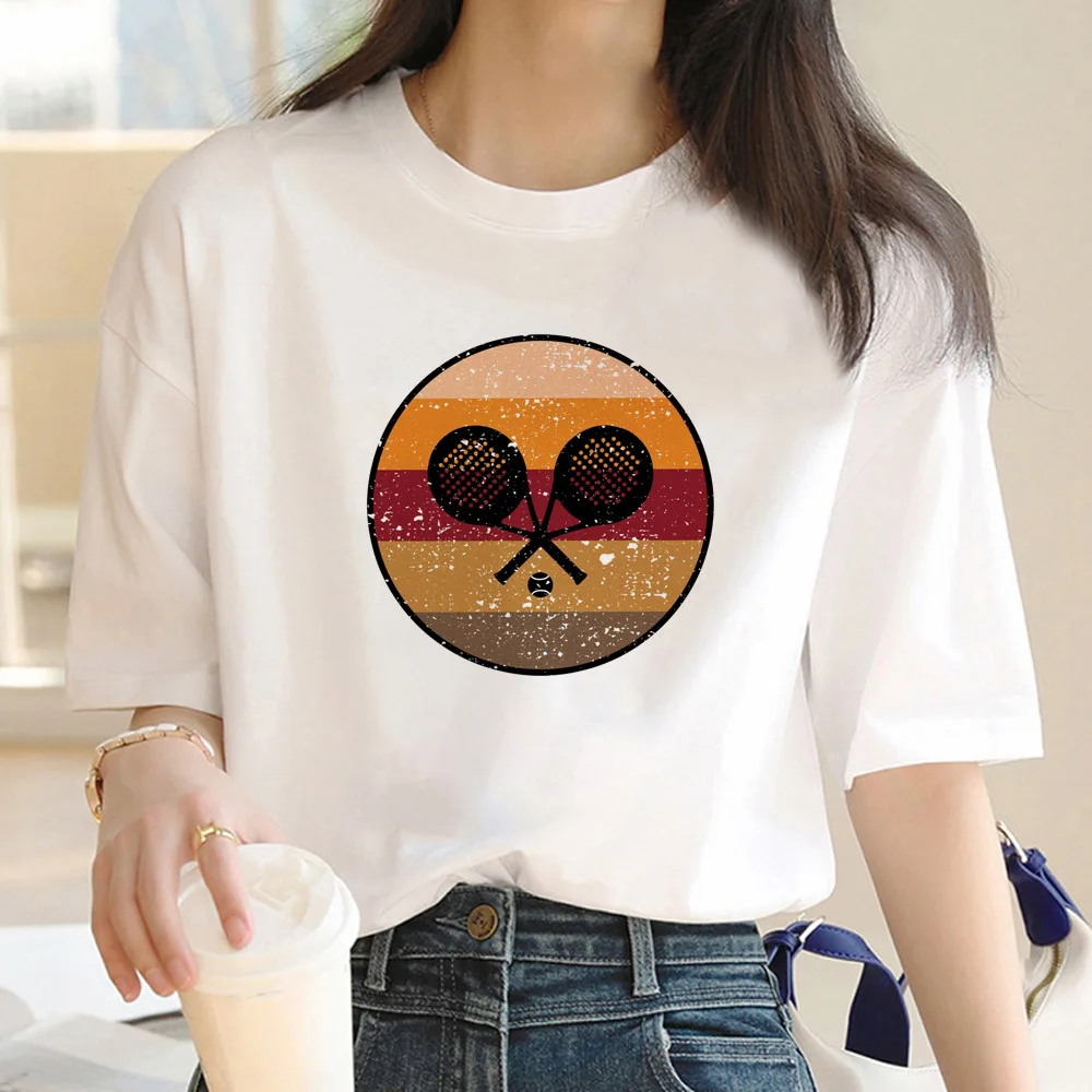 Padel Tee women harajuku comic graphic Tee female anime 2000s streetwear clothing