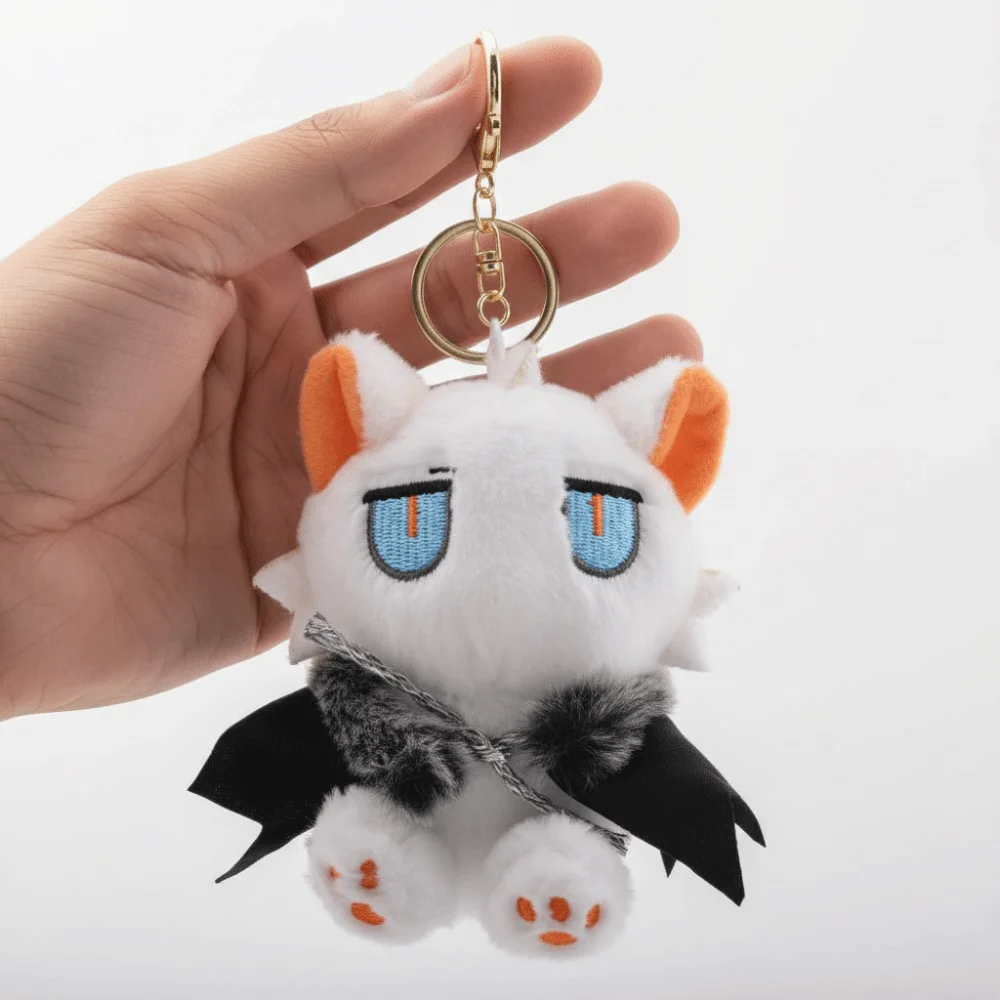 PP algodão demônio gato chaveiro fofo confortável capa gato chaveiro dos desenhos animados pendurado saco de pelúcia pingente meninos e meninas