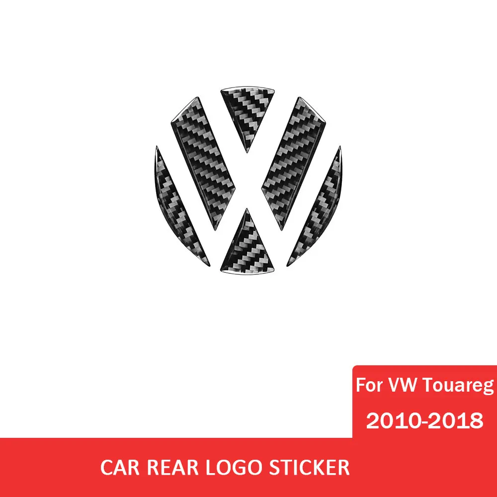 

for Volkswagen VW Touareg 2010-2018 Car Rear Logo Trim Sticker Carbon Fiber Decoration Cover Auto Interior Accessories