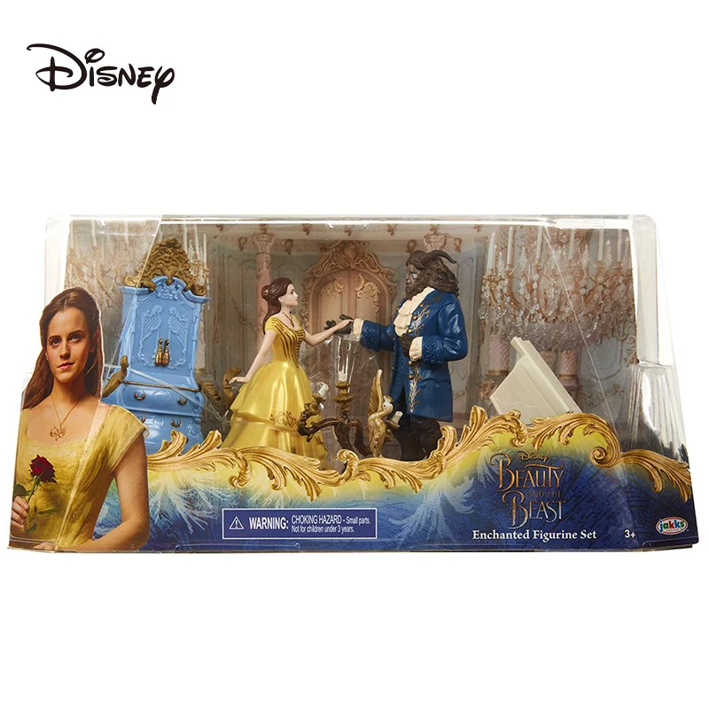 Disney Princess Beauty & The Beast Live Action Figure Set Scene Character Figurine Set Limited Edition Collector Model Kids Gift