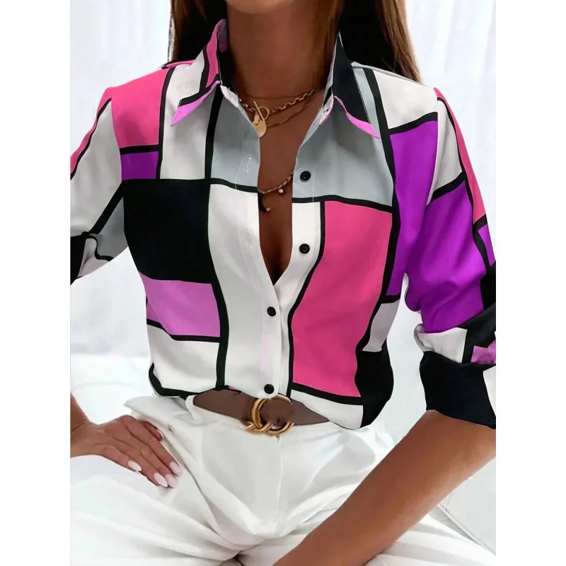 

Color Printed Half Sleeve Shirt Women's Fashion Spring 2026 Deformable Material Other Style Other Version Cross-Border