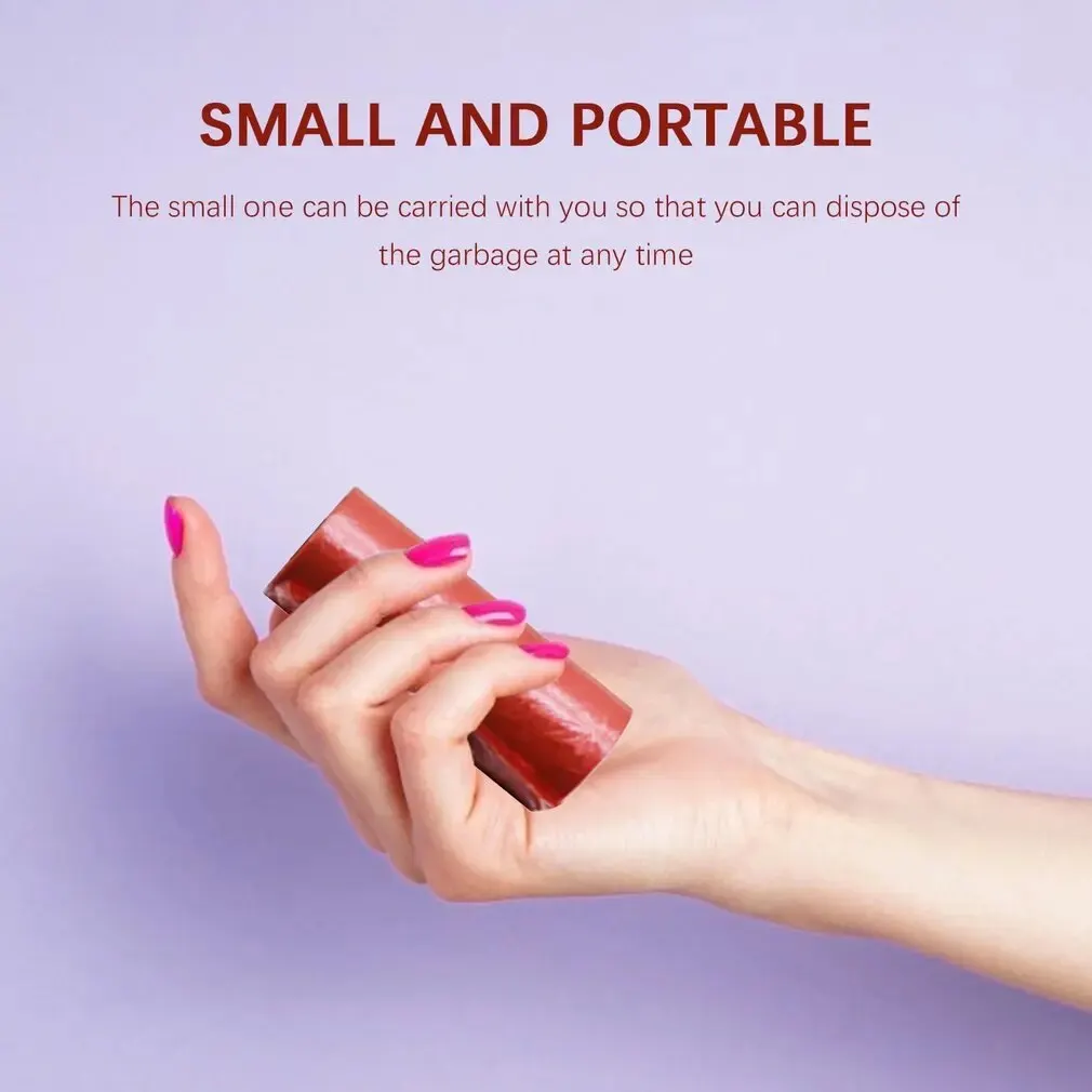 Fraldas portáteis do bebê e sacos do lixo, Remov Box, Fralda Bag, Lixo Sacos Case, Pet saco de lixo para cuidados, cor aleatória