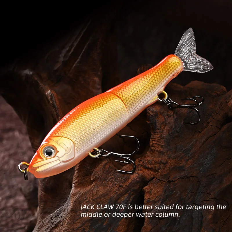 BLUX JACK CLAW 70F 70mm 4.2g Slow Floating Jointed Swimbait Minnow Wobbler Fishing Lure Artificial Hard Bait for Pike Bass Trout